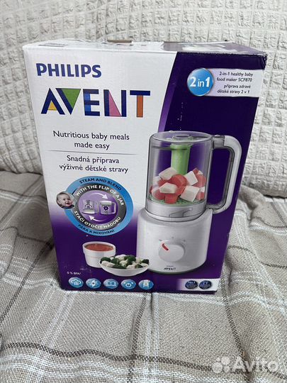 Пароварка блендер philips avent 2 в 1