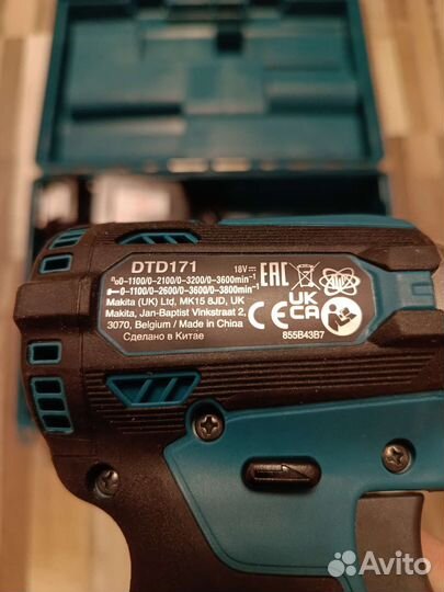 Dtd171 винтоверт шуруповерт makita