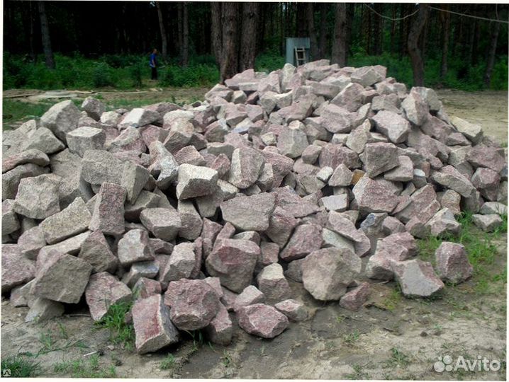 Бутовый гранитный камень