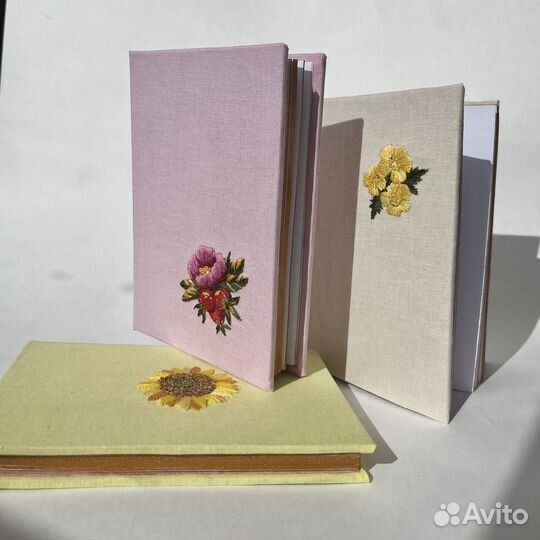 Блокноты ручной работы с вышивкой