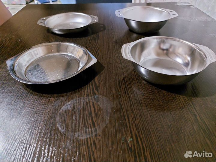 Набор Тарелка+миска из нержавейки СССР
