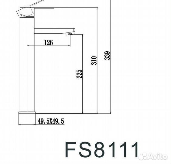 Смеситель для умывальника Fmark (FS8111H)