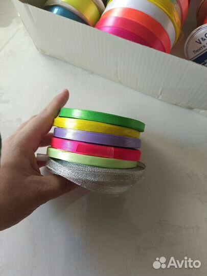 Атласная лента для рукоделия