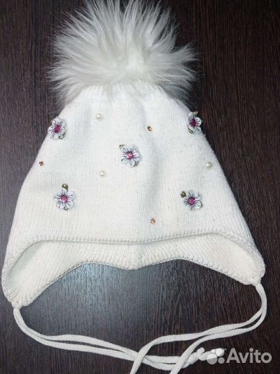 Шапки зимние для девочки 48-50, 50-52