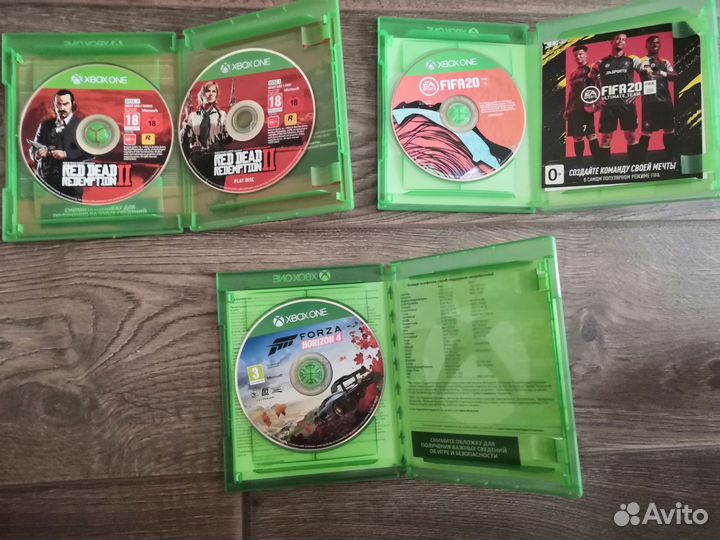 Xbox one s 1tb с играми FH 4, Fifa 20, Rdr 2