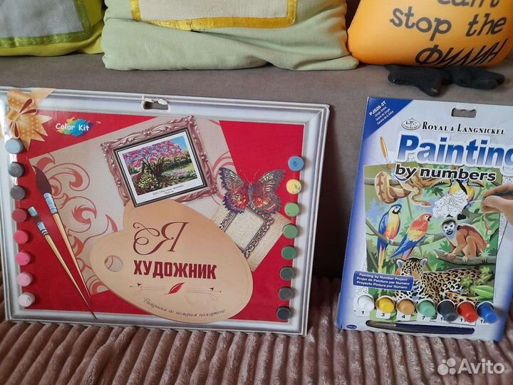 Наборы рисуем по номерам и журнал по рукоделию