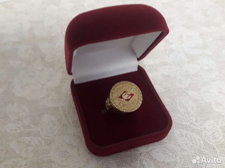 Перстень фк.Спартак Москва.Из бронзы