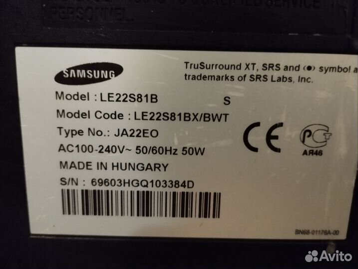 Телевизор Samsung le22s81b