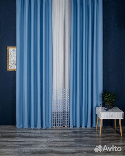 Портьеры блэкаут Марсель готовые шторы