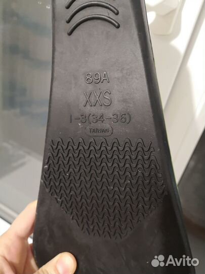 Ласты детские 33 34 короткие