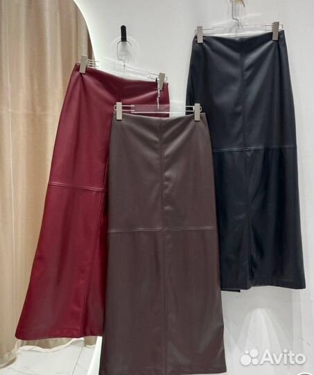 Юбка кожаная lime