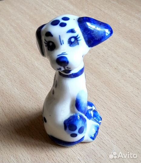 Статуэтка Собака Гжель