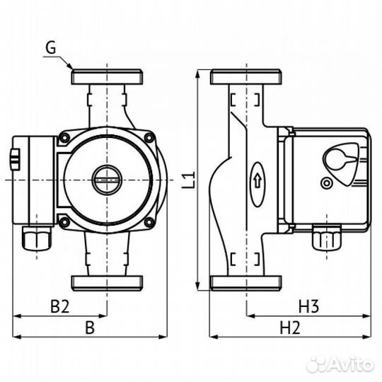 Циркуляционный насос Unipump UPC 25-60 180