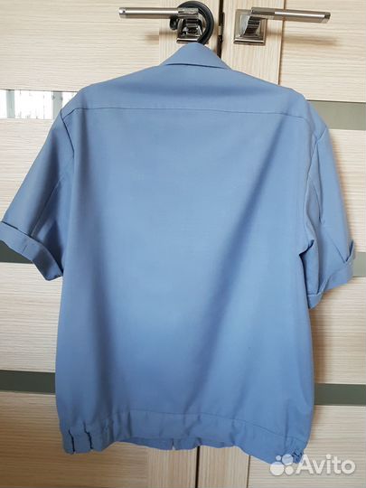 Рубашка военная белая и синяя