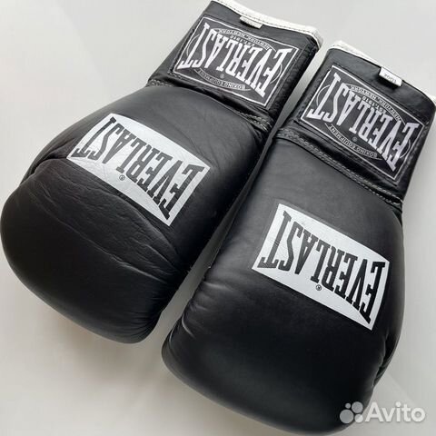 Боксёрские перчатки Everlast 10oz, кожа, шнуровка объявление продам