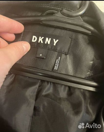 Кожаная куртка косуха Dkny