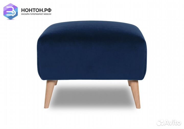 Банкетка Хюгге тёмно-синяя