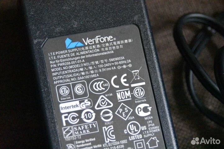 Блок Питания Verifone SM09003A 9,3V 4A