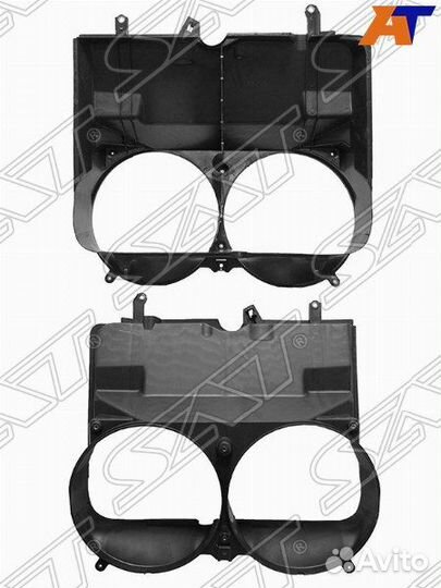 Диффузор радиатора toyota hiace/quantum H2 05