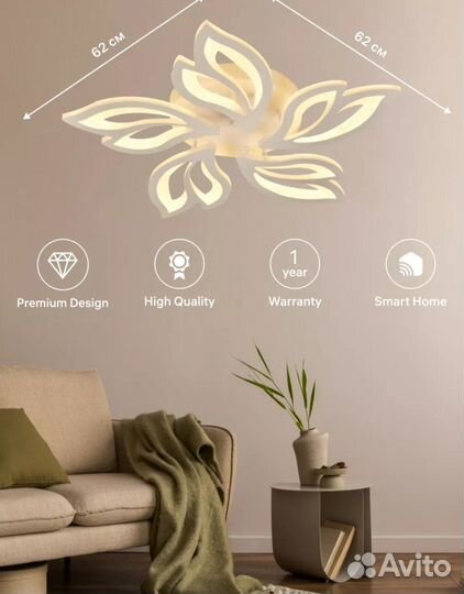 Люстра светодиодная с пультом