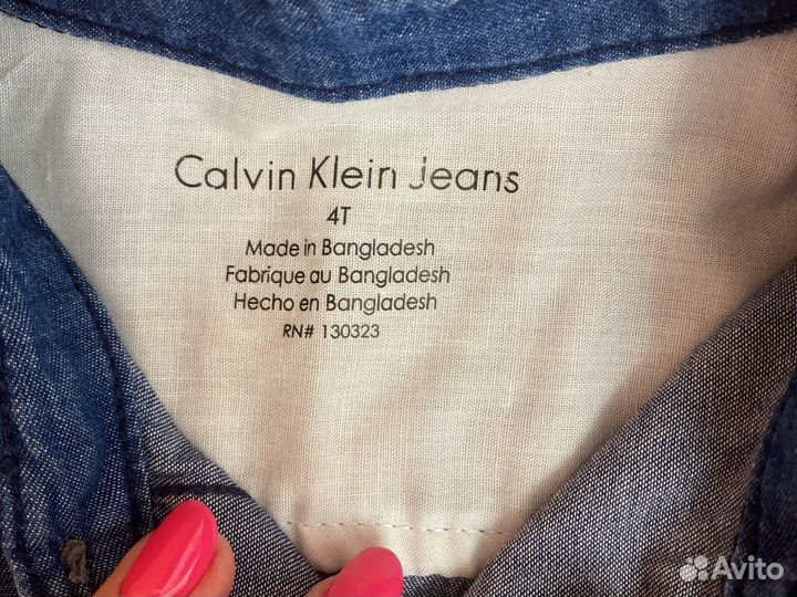 Calvin klein рубашка на 4 года детская