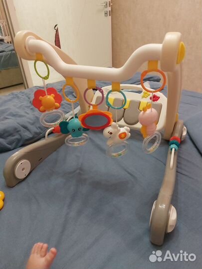 Развивающий коврик-трансформер huanger c пианино