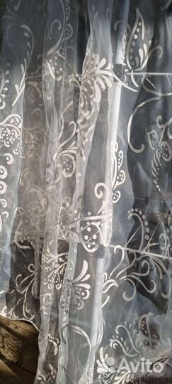 Тюль органза с печатью