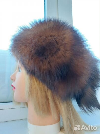 Шапка Соболь берет соболь Шапка меховая р.56