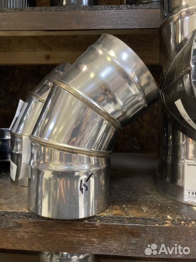 Отвод нержавейка d115 0.8mm