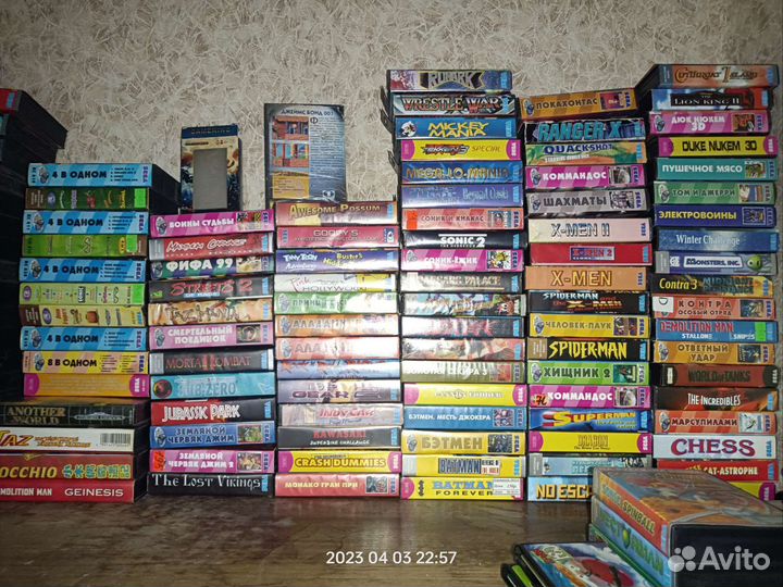 Картриджи на Sega Mega Drive