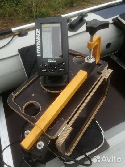 Эхолот lowrance elite 4x + подставка-столик