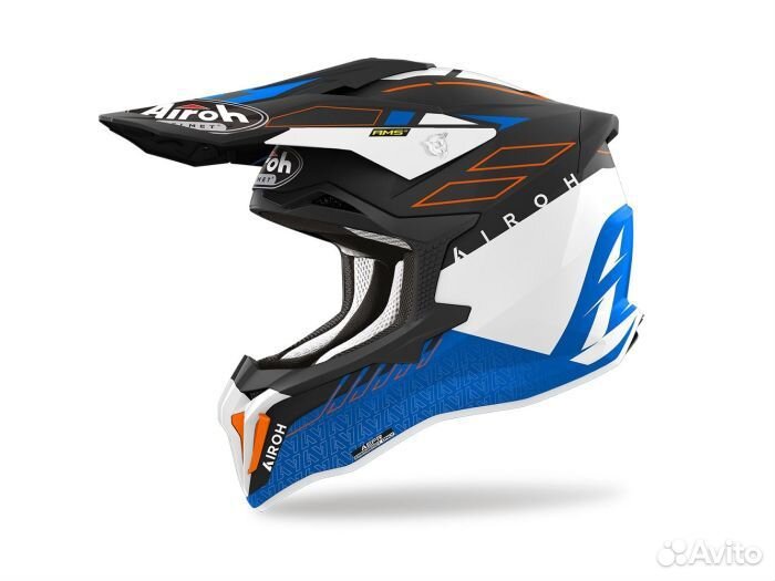 Мотошлем Airoh Strycker, Skin Blue Matt XL