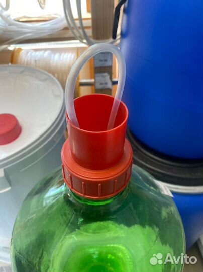 Гидрозатвор для брожения на банку / кулер