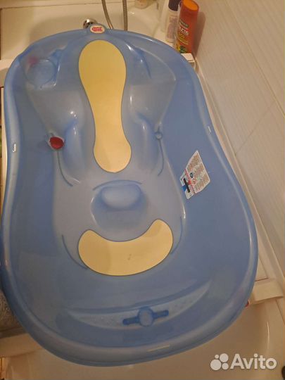 Ванночка для купания, матрасик, круг для купания
