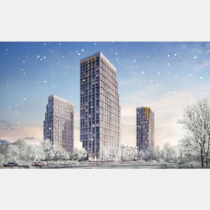 3-к. квартира, 60,7 м², 2/29 эт.