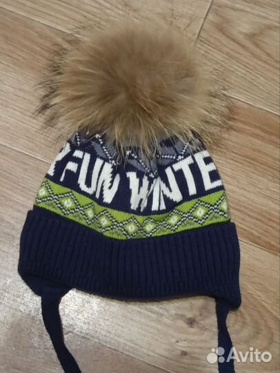 Шапка зимняя для мальчика 2-3 года