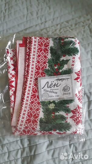 Скатерть 120x150, хлопок - лён