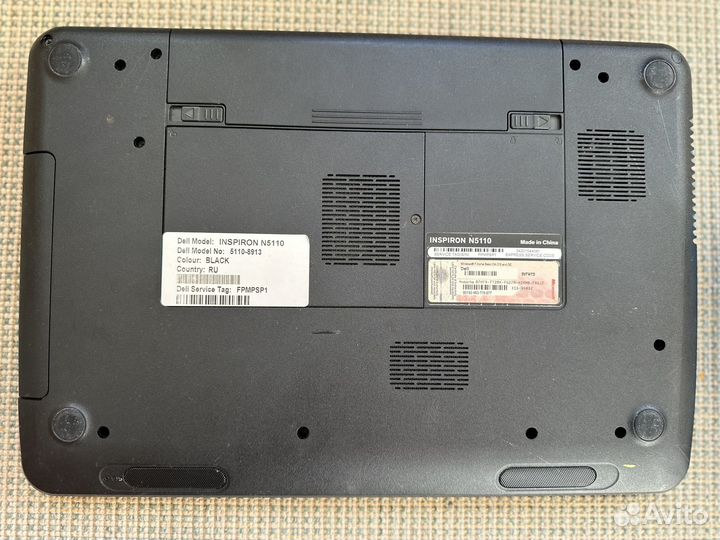 Ноутбук dell на запчасти