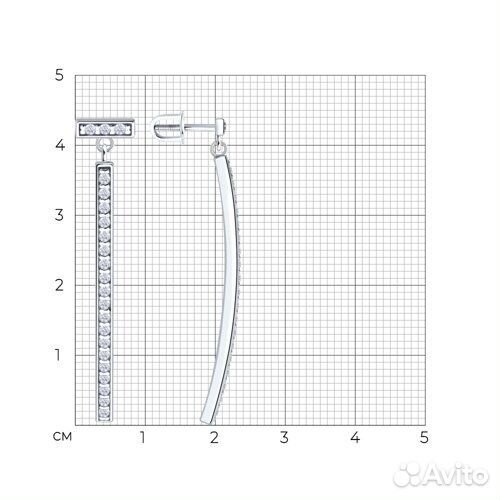 Серьги Diamant из серебра, 94-122-02261-1