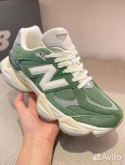 Оригинал New Balance 9060 Зелёные Кроссовки