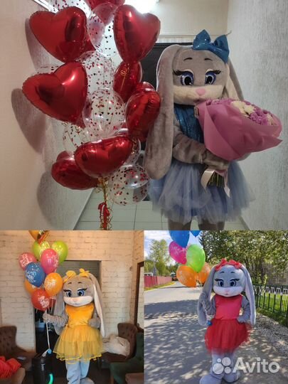 Ростовые куклы,белый мишка,чебурашка,зайка