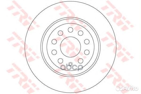 Диск тормозной зад DF6504 TRW