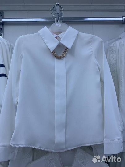 Блузка белая школьная