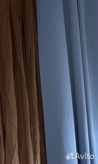 Шторы Икеа хиллеборг синие