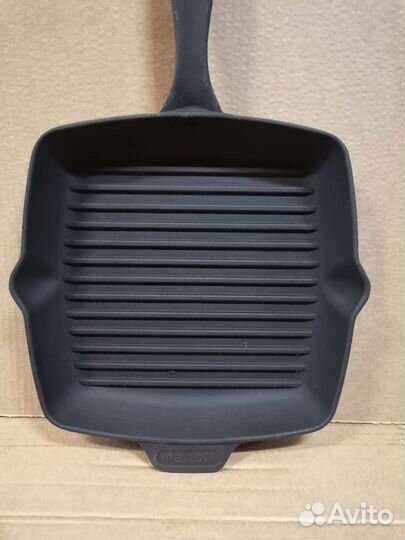 Сковорода чугунная гриль. 26 см. Сковорода гриль