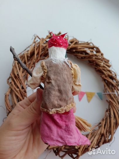 Ватные елочные игрушки