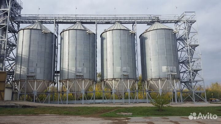 Силос для зерновых культур. Конус