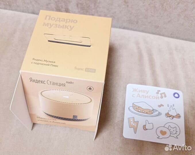 Коробка Яндекс станция лайт