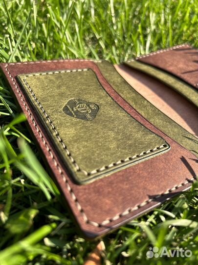 Обложка для автодокументов натуральная кожа