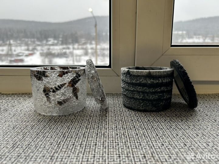 Шкатулки из эпоксидной смолы для украшений